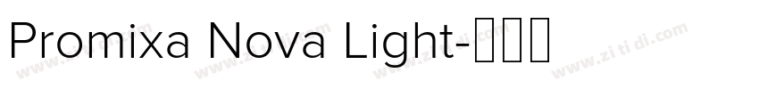 Promixa Nova Light字体转换